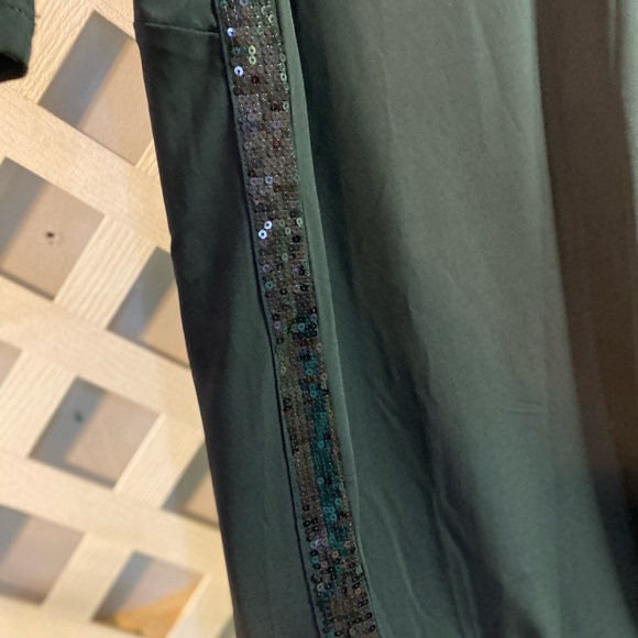 Joan Rivers Long Sleeve Luxe Knit Top with Side Seam Sequin Detail Black Large - Picture 4 of 6